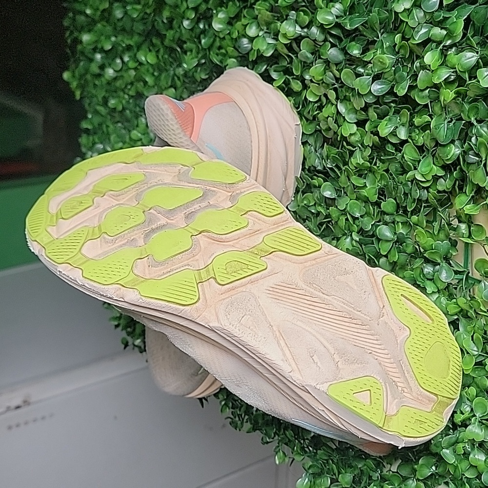 Hoka Women's Cream and Yellow Athletic Shoes - Picture 6 of 6